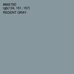 #86979D - Regent Gray Color Image